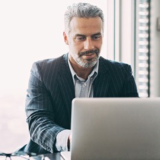 man at laptop