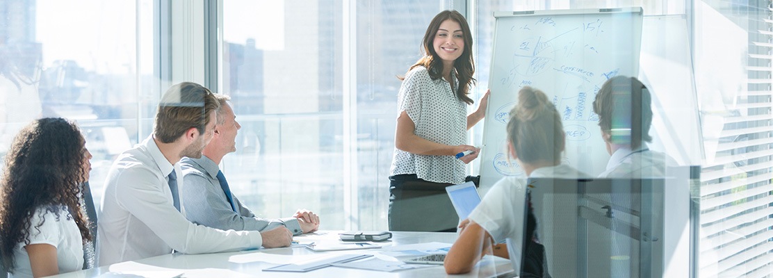 Business People Sitting at table