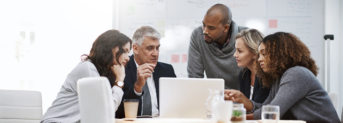 Business People Sitting at table