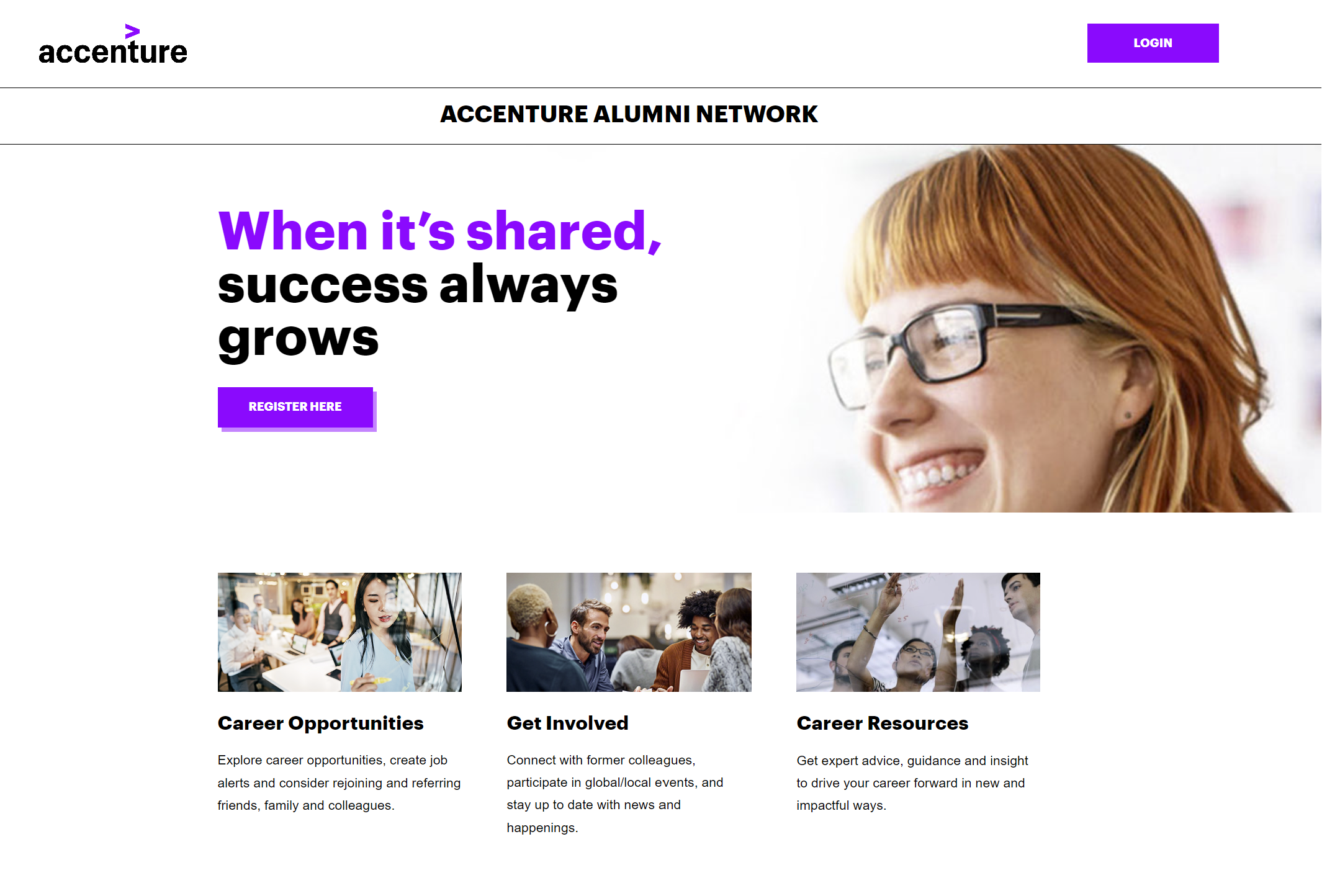 Accenture alumni portal
