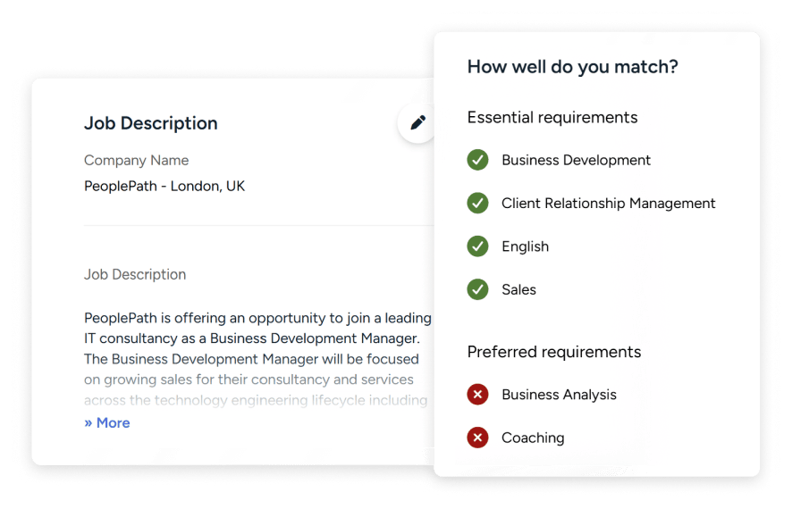 PeoplePathAI_Components_Job match explanation